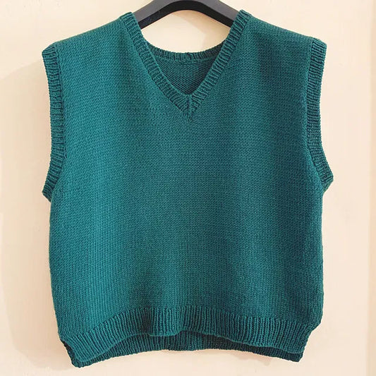 Slipover Vest Knitting Pattern