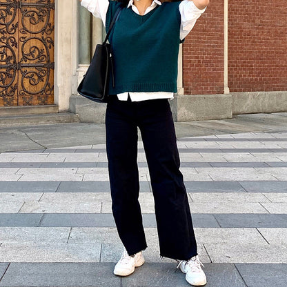 Slipover Vest Knitting Pattern