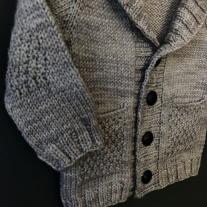 Textured Kids Cardigan Knitting Pattern