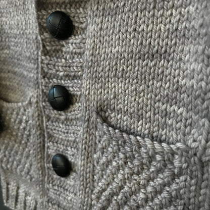 Textured Kids Cardigan Knitting Pattern