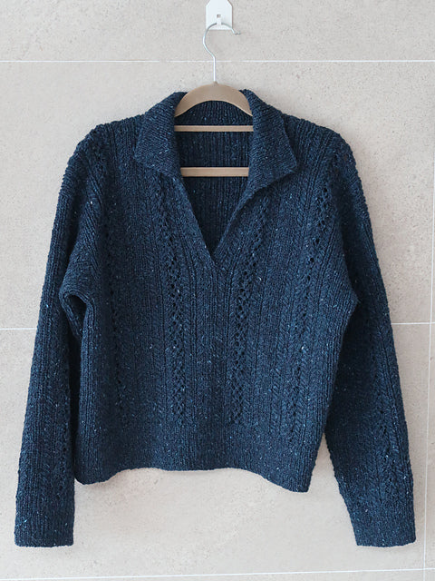 Textured Polo Knitting Pattern