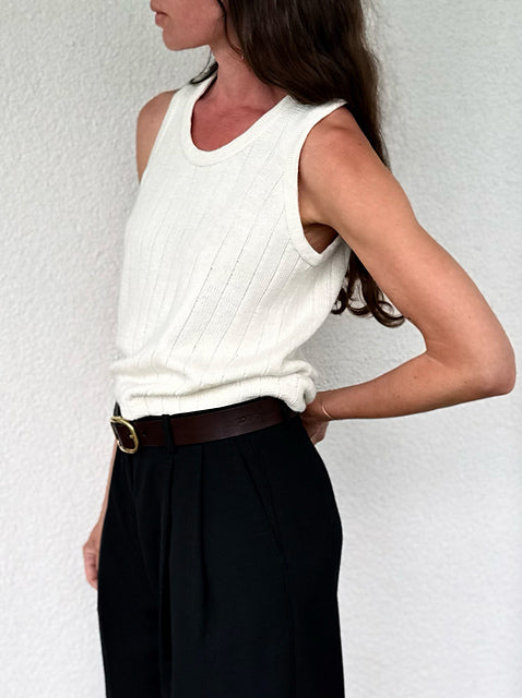 Minimal Tank Top Knitting Pattern