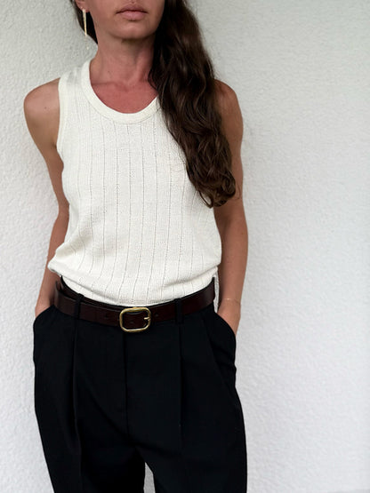 Minimal Tank Top Knitting Pattern