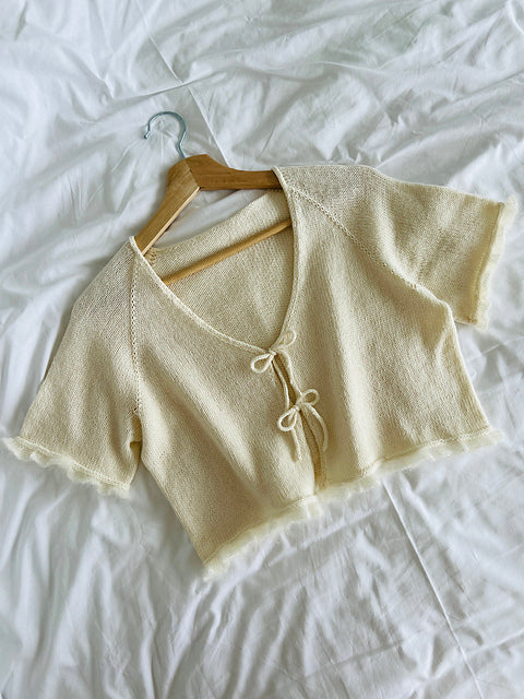 V Neck Top Knitting Pattern
