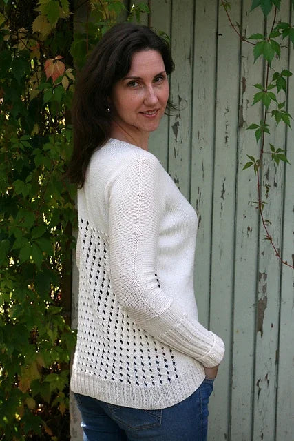 Lace Back Cardigan  Knitting Pattern