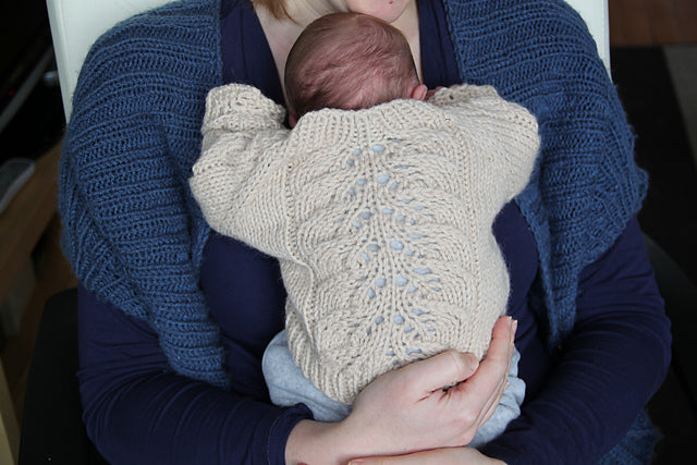 Kids Lace Sweater Knitting Pattern