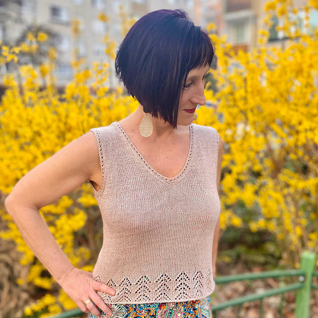 Beginner Lace Camisole Knitting Pattern