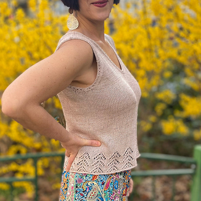 Beginner Lace Camisole Knitting Pattern