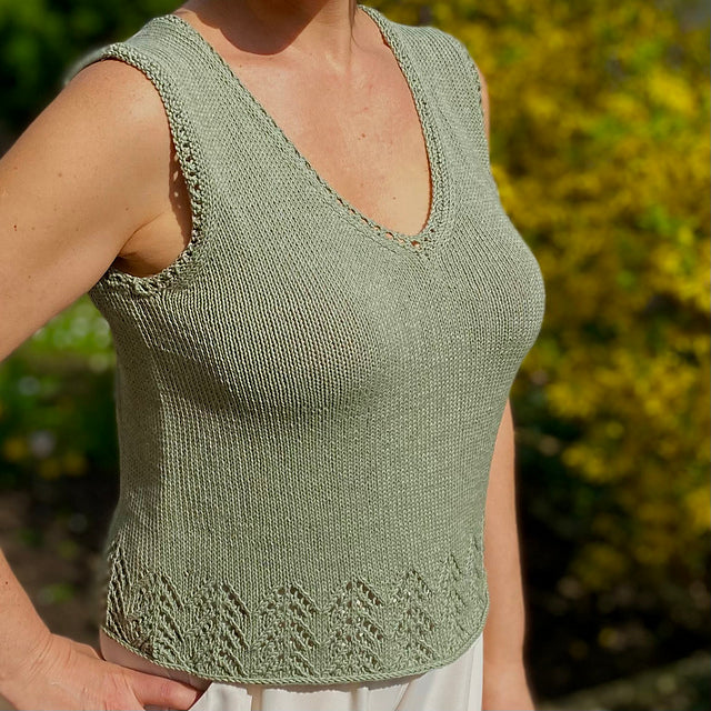 Beginner Lace Camisole Knitting Pattern