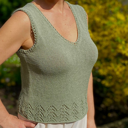 Beginner Lace Camisole Knitting Pattern