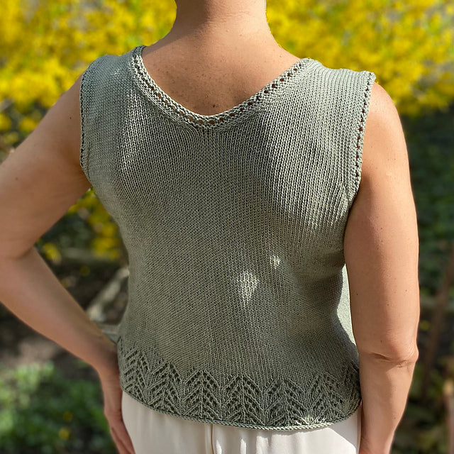 Beginner Lace Camisole Knitting Pattern
