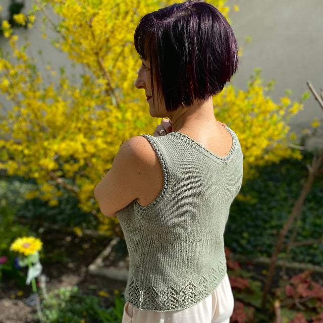Beginner Lace Camisole Knitting Pattern