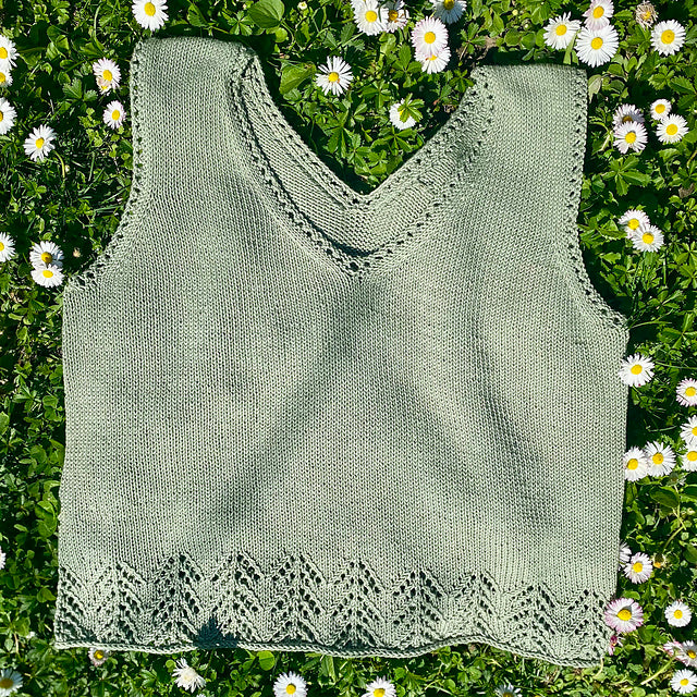 Beginner Lace Camisole Knitting Pattern