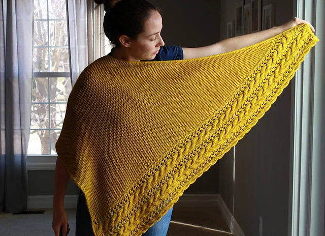 Cloudfall Shawl Knitting Pattern