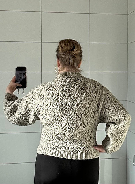 Chunky Lace Sweater Knitting Pattern