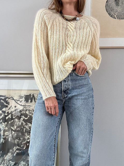 Twist Light Sweater Knitting Pattern