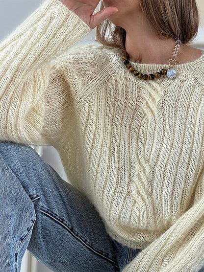 Twist Light Sweater Knitting Pattern