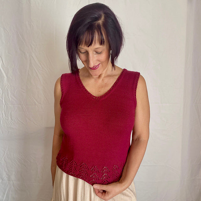 Beginner Lace Camisole Knitting Pattern