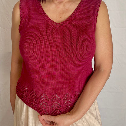 Beginner Lace Camisole Knitting Pattern