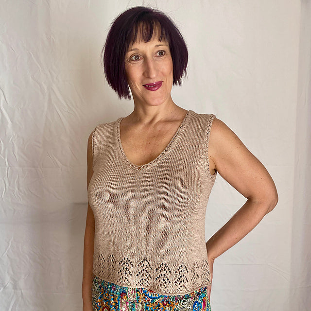 Beginner Lace Camisole Knitting Pattern
