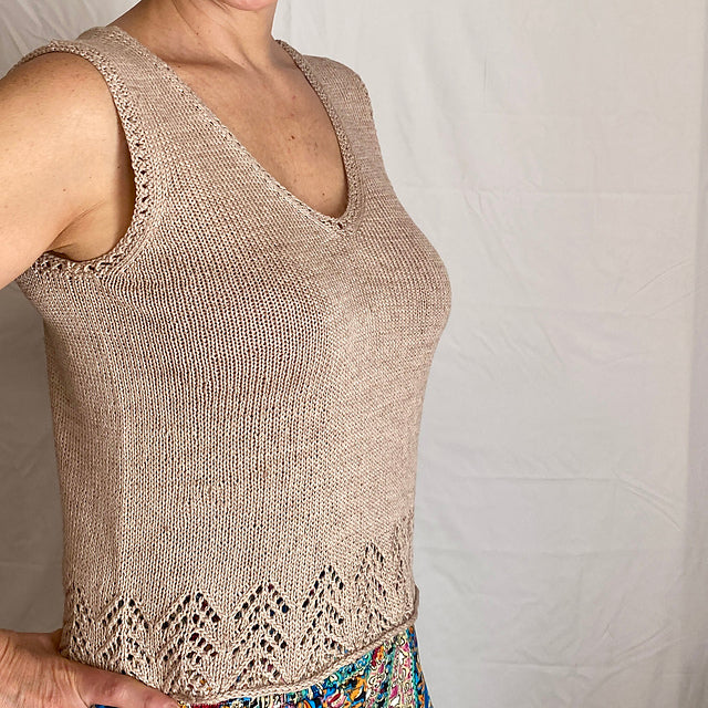 Beginner Lace Camisole Knitting Pattern