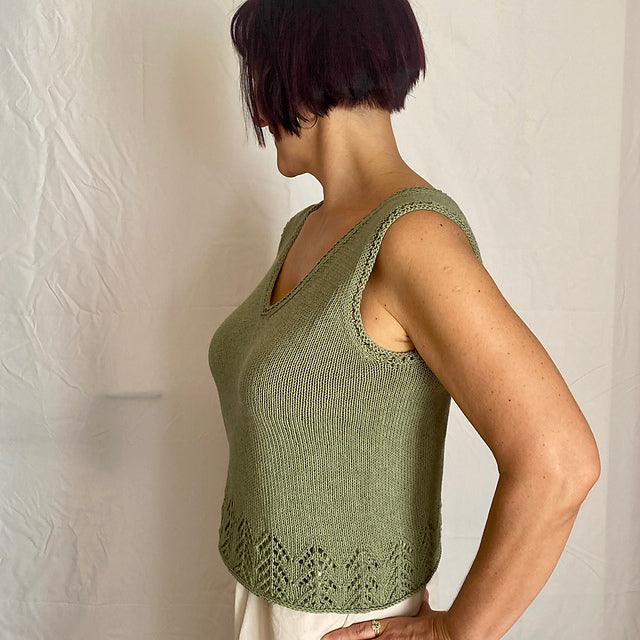 Beginner Lace Camisole Knitting Pattern