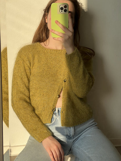Asym Button Sweater Knitting Pattern