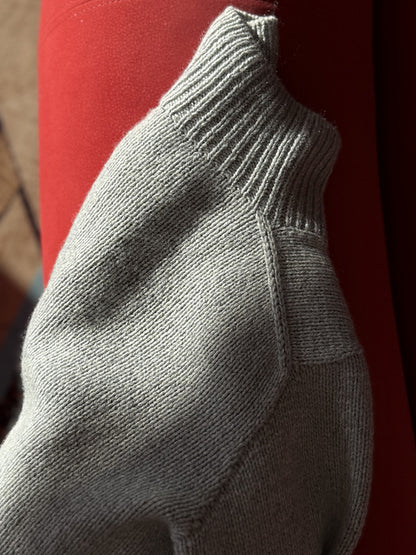 Button Neck Sweater Knitting Pattern