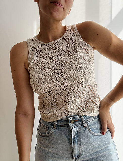 Lace Tank Top Knitting Pattern