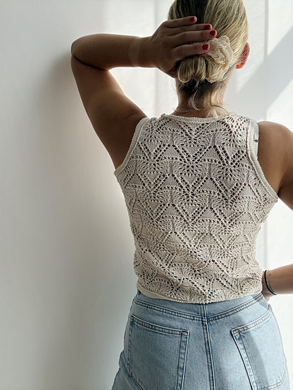 Lace Tank Top Knitting Pattern