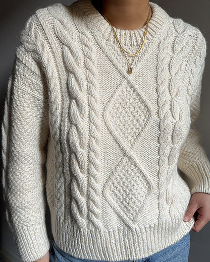 Textured Sweater Knitting Pattern