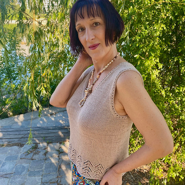 Beginner Lace Camisole Knitting Pattern