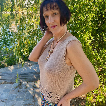 Beginner Lace Camisole Knitting Pattern