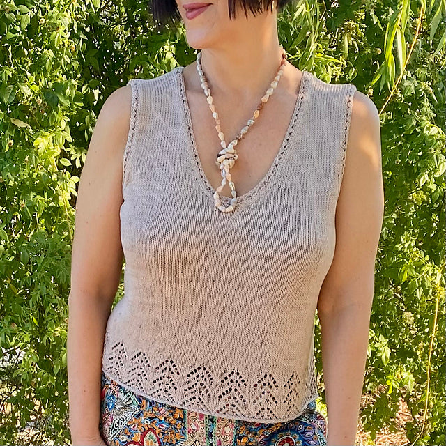 Beginner Lace Camisole Knitting Pattern