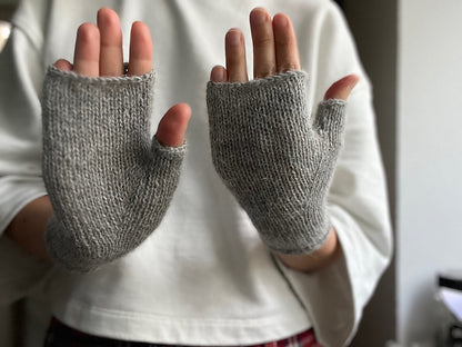 Fingerless Mitts Knitting Pattern