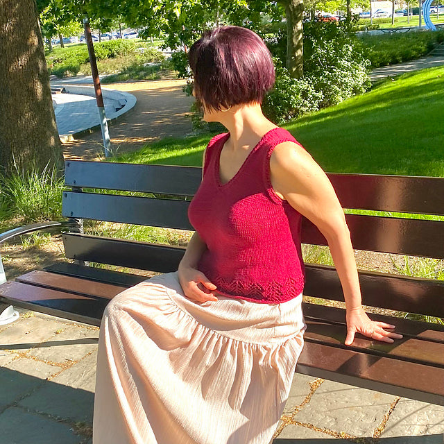 Beginner Lace Camisole Knitting Pattern