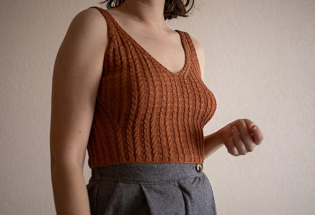 Cable Camisole Knitting Pattern