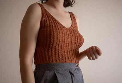 Cable Camisole Knitting Pattern
