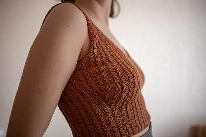 Cable Camisole Knitting Pattern