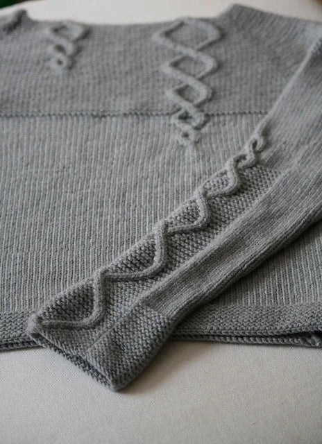 Soft Cable Sweater Knitting Pattern