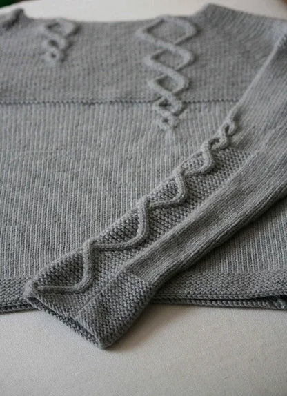 Soft Cable Sweater Knitting Pattern