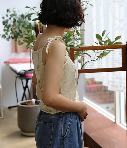 Summer Ribbon Tank Knitting Pattern