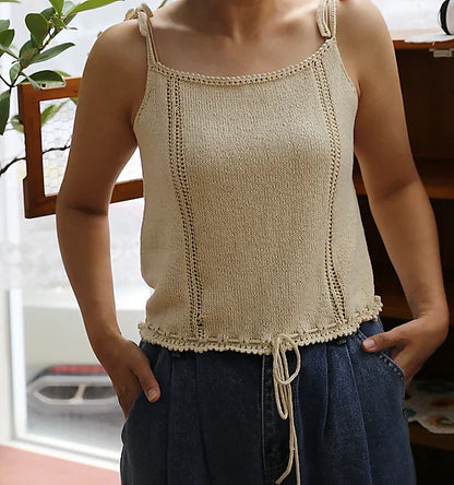 Summer Ribbon Tank Knitting Pattern
