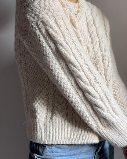 Textured Sweater Knitting Pattern