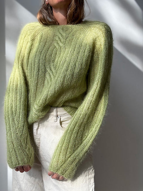Twist Light Sweater Knitting Pattern
