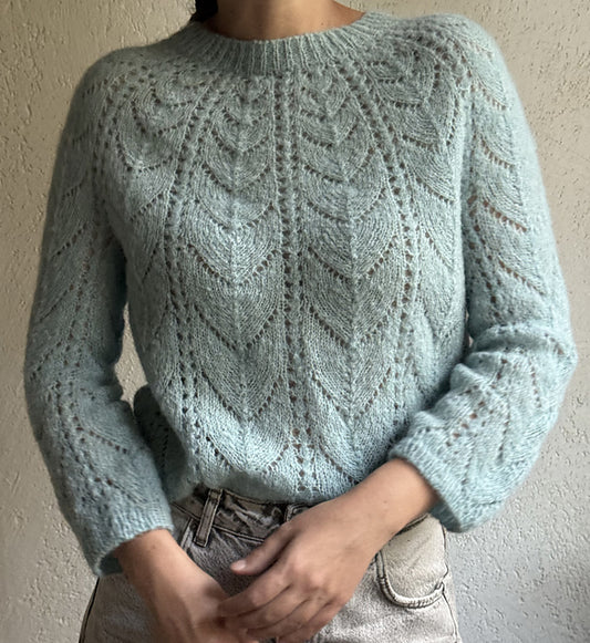 Leaf Lace Sweater Knitting Pattern