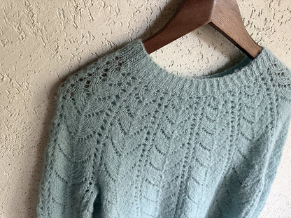 Leaf Lace Sweater Knitting Pattern