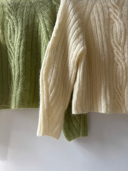 Twist Light Sweater Knitting Pattern