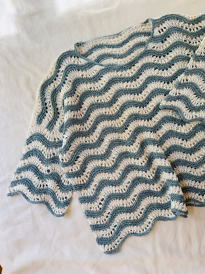 Wave Lace Tee Knitting Pattern