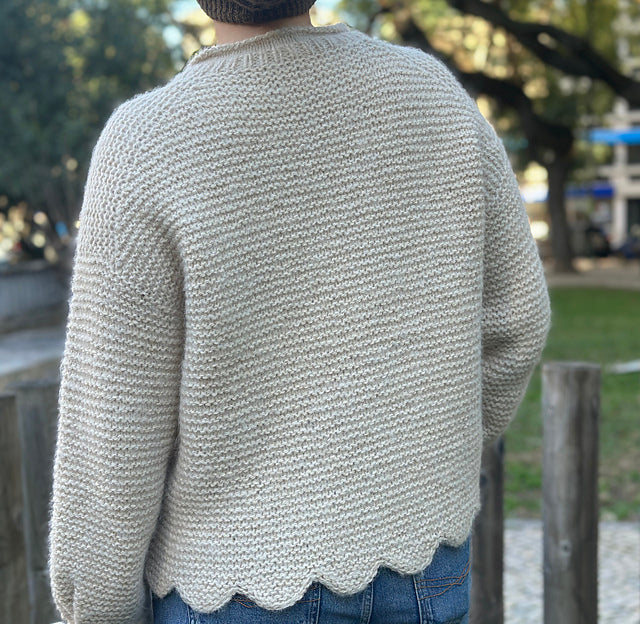Scallop Sweater Knitting Pattern